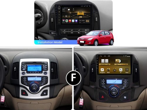 Штатна магнітола FORS.auto M400 для Hyundai I30 (4+64Gb, 9", Auto AC) 2008-2011