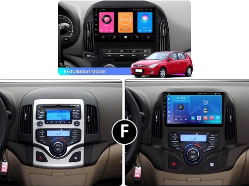 Штатна магнітола FORS.auto M600 для Hyundai I30 (6+128Gb, 9", Auto AC) 2008-2011