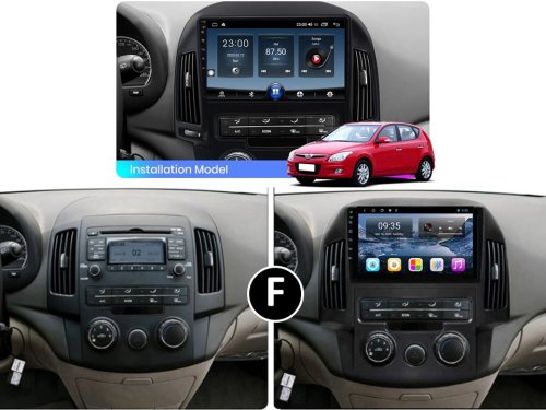 Штатная магнитола FORS.auto М300 для Hyundai I30 (3+32Gb, 9", Manual AC) 2008-2011