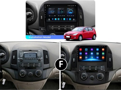 Штатная магнитола FORS.auto M400 для Hyundai I30 (4+64Gb, 9", Manual AC) 2008-2011