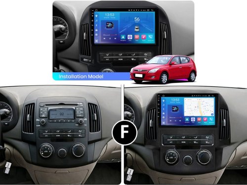 Штатная магнитола FORS.auto M500 для Hyundai I30 (4+64Gb, 9", Manual AC) 2008-2011