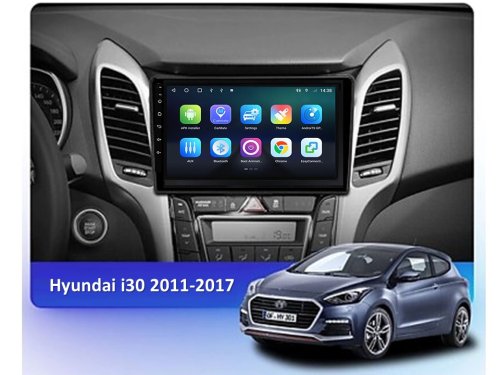 Штатна магнітола FORS.auto М300 для Hyundai I30 (3+32Gb, 9") 2011-2017