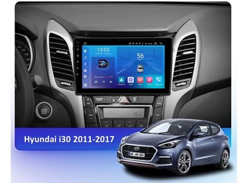 Штатна магнітола FORS.auto M500 для Hyundai I30 (4+64Gb, 9") 2011-2017