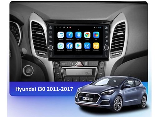 Штатная магнитола FORS.auto K100 для Hyundai I30 (1+16Gb, 8") 2011-2017