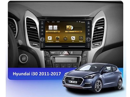 Штатная магнитола FORS.auto K400 для Hyundai I30 (4+64Gb, 8") 2011-2017