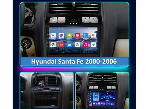 Штатная магнитола FORS.auto М300 для Hyundai Santa Fe (3+32Gb, 9") 2000-2006