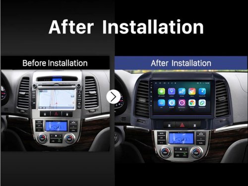 Штатна магнітола FORS.auto М300 для Hyundai Santa Fe (3+32Gb, 9") 2006-2012