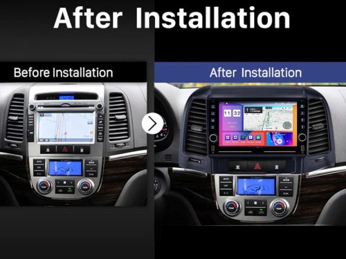 Штатная магнитола FORS.auto K400 для Hyundai Santa Fe (4+64Gb, 8") 2006-2012