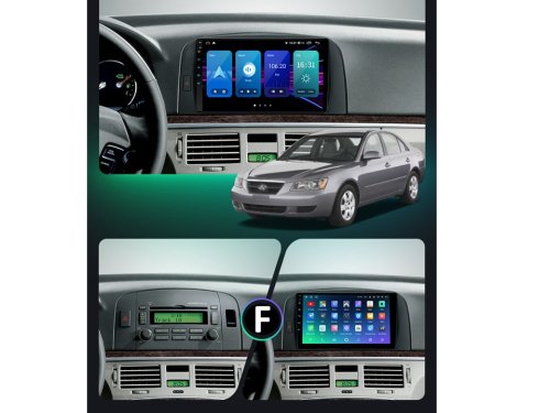 Штатна магнітола FORS.auto М300 для Hyundai Sonata/NF (3+32Gb, 9") 2004-2008