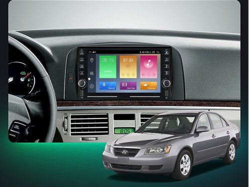 Штатная магнитола FORS.auto K100 для Hyundai Sonata/NF (1+16Gb, 8") 2004-2008