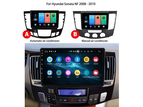 Штатная магнитола FORS.auto M600 для Hyundai Sonata/NF (6+128Gb, 9", Auto AC) 2008-2010