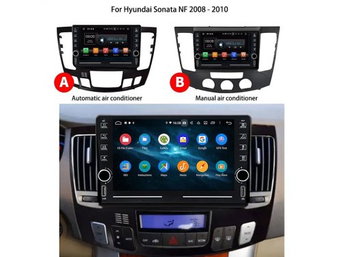 Штатна магнітола FORS.auto K400 для Hyundai Sonata/NF (4+64Gb, 8", Auto AC) 2008-2010