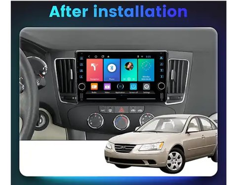 Штатная магнитола FORS.auto K150 для Hyundai Sonata/NF (2+32Gb, 8", Manual AC) 2008-2010