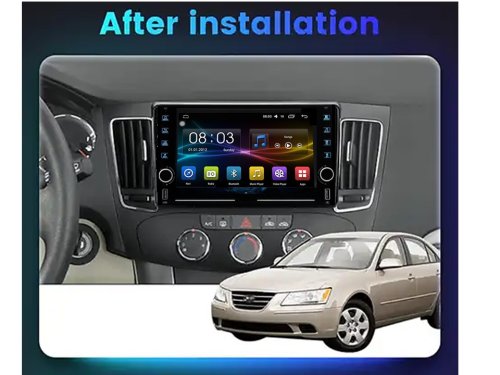 Штатная магнитола FORS.auto K400 для Hyundai Sonata/NF (4+64Gb, 8", Manual AC) 2008-2010