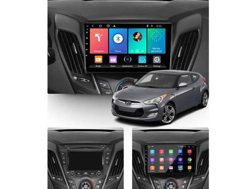 Штатна магнітола FORS.auto M500 для Hyundai Veloster (4+64Gb, 9") 2011-2017