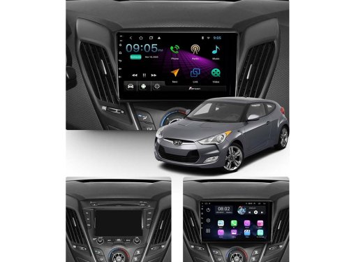 Штатна магнітола FORS.auto M600 для Hyundai Veloster (6+128Gb, 9") 2011-2017