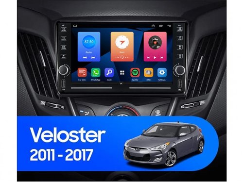 Штатная магнитола FORS.auto K400 для Hyundai Veloster (4+64Gb, 8") 2011-2017