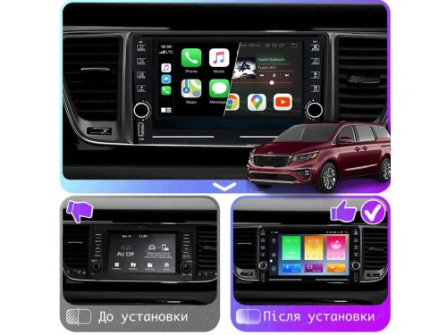 Штатная магнитола FORS.auto K400 для Kia Carnival/Sedona (4+64Gb, 8") 2014+