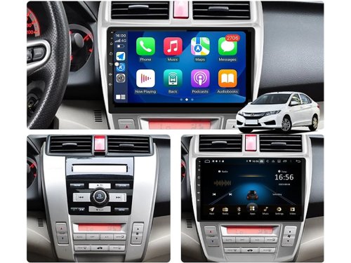 Штатная магнитола FORS.auto М300 для Honda City (3+32Gb, 10", Auto AC) 2008-2011