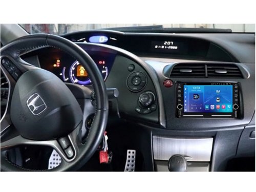 Штатная магнитола FORS.auto K100 для Honda Civic (1+16Gb, 8") 2005-2011