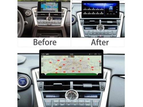 Штатна магнітола FORS.auto SHM для Lexus NX (4+32Gb, 10.25", Q6C) 2018