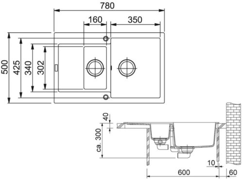 Мойка Franke MRG 651-78 оникс (114.0198.271)