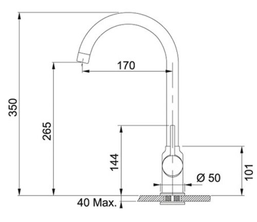 Смеситель для кухни Franke POLA (115.0298.095)