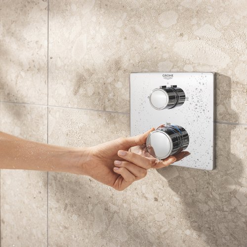 Душевая система скрытого монтажа термостатическая Grohe QuickFix Precision Grohtherm Cube 34882000