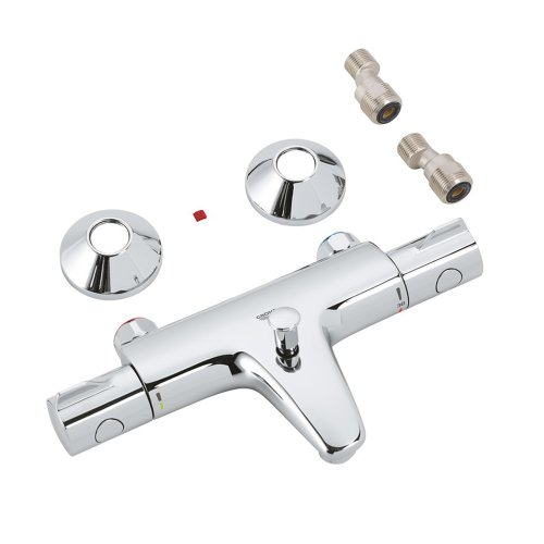 Смеситель для ванной Grohe Grohtherm 800 34567000 с душевым гарнитуром 27853001 (34567001)