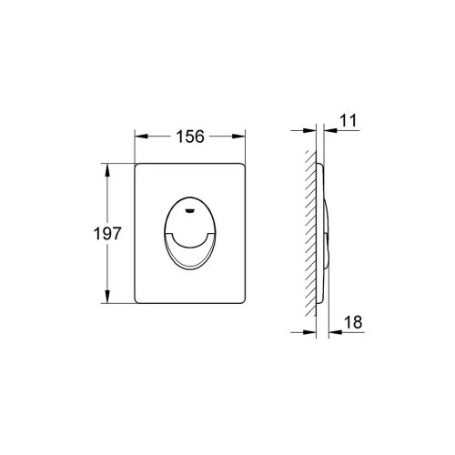 Панель смыва для унитаза Grohe QuickFix Start 38964KV0
