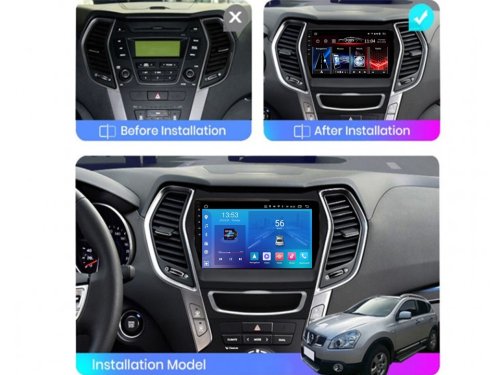 Штатная магнитола FORS.auto FS 2 ULTRA для Hyundai Santa Fe/IX45 (2+32Gb, 9") 2012-2017