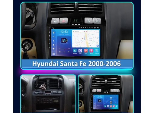 Штатная магнитола FORS.auto FS 4 PRO для Hyundai Santa Fe (4+64Gb, 9") 2000-2006