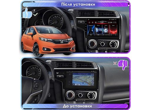 Штатна магнітола FORS.auto FS 6 MAX  для Honda Fit (6+128Gb, 10") 2014-2020