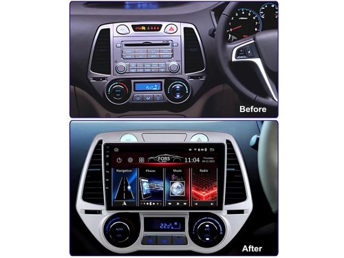 Штатная магнитола FORS.auto FS 6 MAX для Hyundai I20 (6+128Gb, 9") 2008-2012