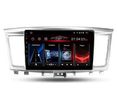 Штатная магнитола FORS.auto FS 6 MAX  для Infiniti QX60 (9 inch, silver) 2013-2016