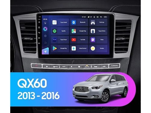 Штатная магнитола FORS.auto FS 6 MAX  для Infiniti QX60 (9 inch, silver) 2013-2016