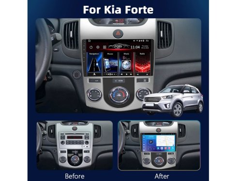 Штатная магнитола FORS.auto FS 6 MAX для Kia Forte (Manual AC) 2008-2012