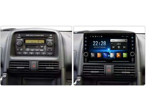 Штатная магнитола FORS.auto K100 для Honda CRV (1+16Gb, 8") 2001-2006