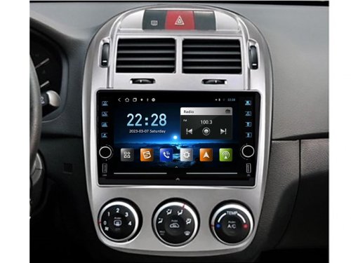 Штатная магнитола FORS.auto K100 для Kia Cerato (1+16Gb, 9", Manual AC) 2005-2012