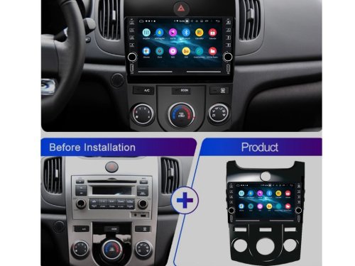 Штатная магнитола FORS.auto K150 для Kia Forte (2+32Gb, 8", Auto AC) 2009-2012