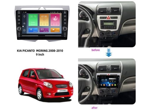 Штатная магнитола FORS.auto K200 для Kia Morning/Picanto (2+32Gb, 8") 2008-2010