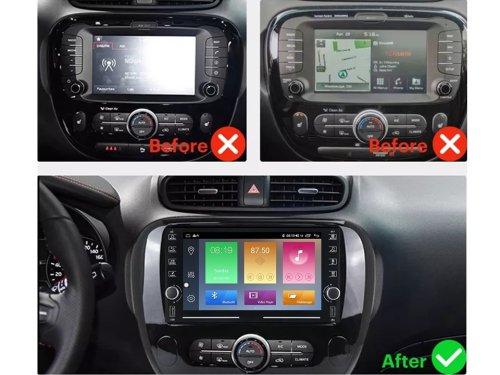 Штатна магнітола FORS.auto K200 для Kia Soul (2+32Gb, 8", Auto AC) 2014-2016