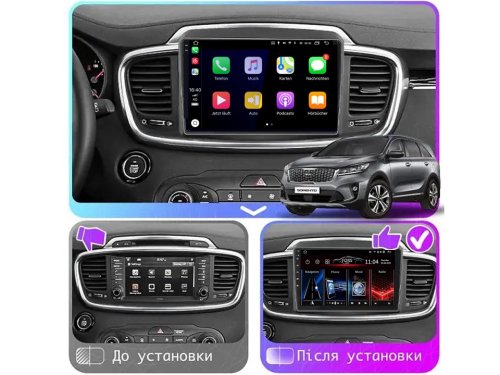 Штатная магнитола FORS.auto M300 для Kia Sorento (3+32Gb, 10") 2014-2017