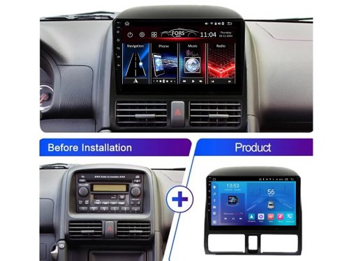 Штатная магнитола FORS.auto М300 для Honda CRV (3+32Gb, 9") 2001-2006
