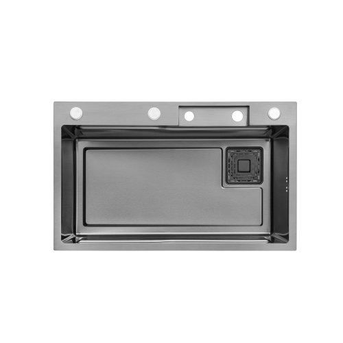 Кухонная мойка Kroner KRP Schwarze - SET7546HM PVD (3/0.7 мм)