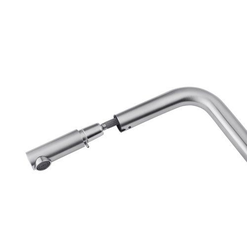 Змішувач для кухні з висувним виливом Kroner KRP Edelstahl Klassisch - ESG03917