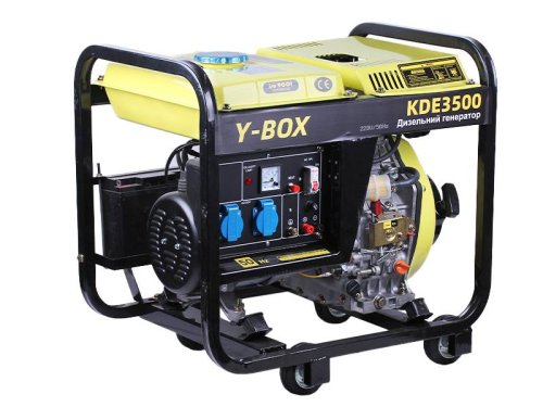 Генератор дизель KDE3500 2.8/3.0KW однофазный, 220V (двигатель 178F, подогрев топлива) Y-BOX
