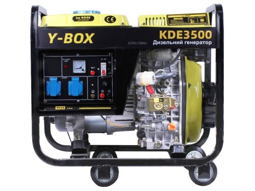 Генератор дизель KDE3500 2.8/3.0KW однофазный, 220V (двигатель 178F, подогрев топлива) Y-BOX