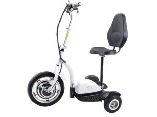 Электросамокат с сиденьем (сиденье - спинка) TTG SM T06-1 36V350W 12AH белый