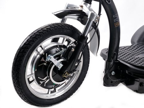 Электросамокат с сиденьем (сидение – спинка, передний амортизатор) (синий) T06-3 48V500W 12AH - SM